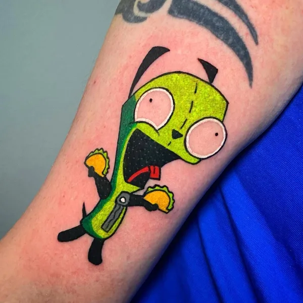 Illustrative tattoo by Cervena Fox in Las Vegas