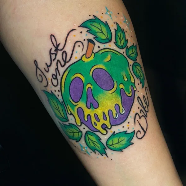 Illustrative tattoo by Cervena Fox in Las Vegas