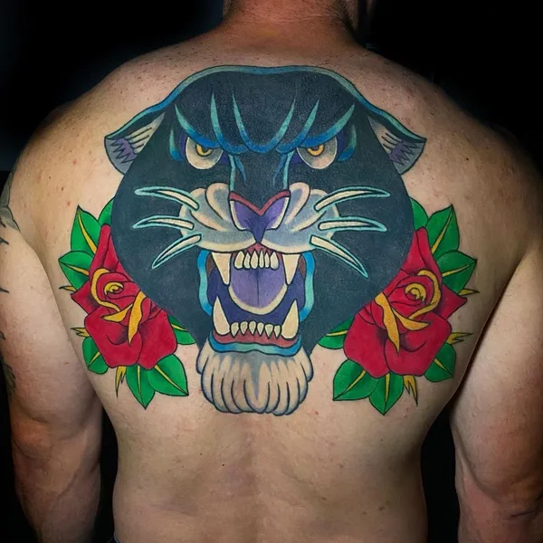 Illustrative tattoo by Cervena Fox in Las Vegas
