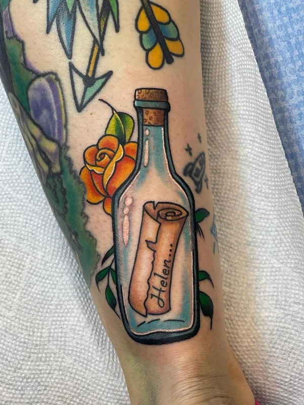 color traditional татуировка на forearm #57808 | Тату мастер Cory Wasmund