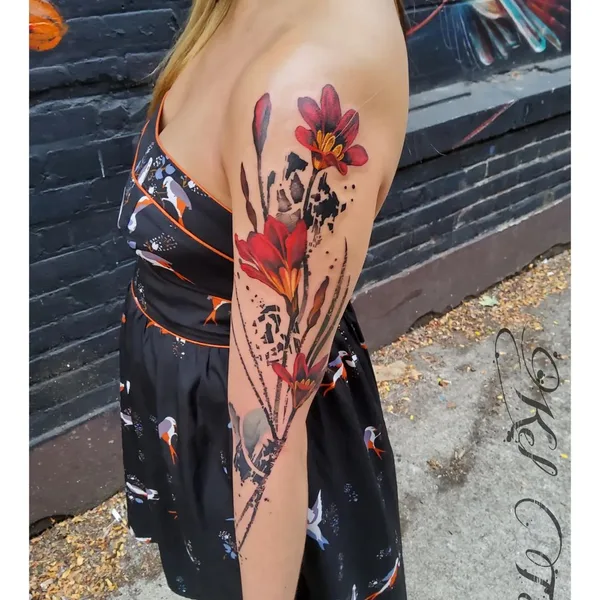 Feminine tattoo by Kel Tait in Corvallis