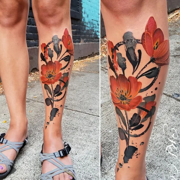 Feminine tattoo by Kel Tait in Corvallis