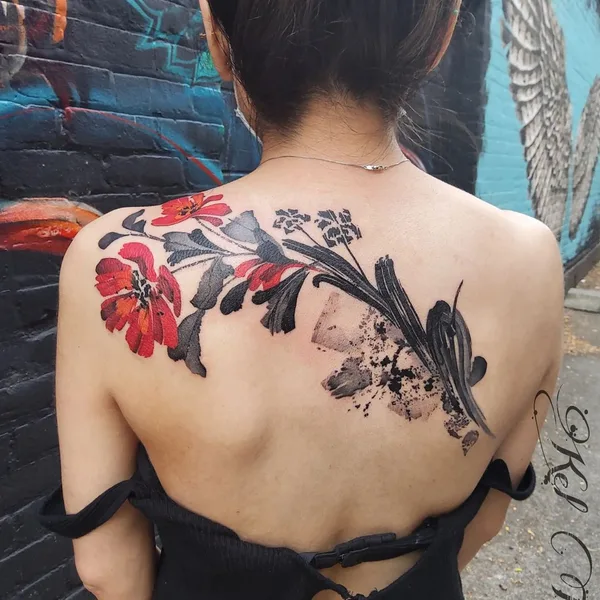Feminine tattoo by Kel Tait in Corvallis