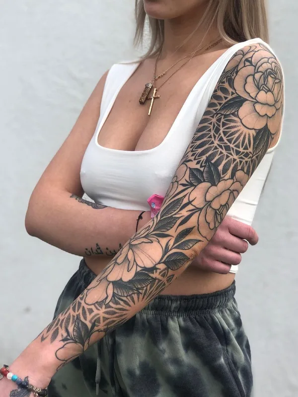 Ornamental tattoo by Suttoos in Dublin