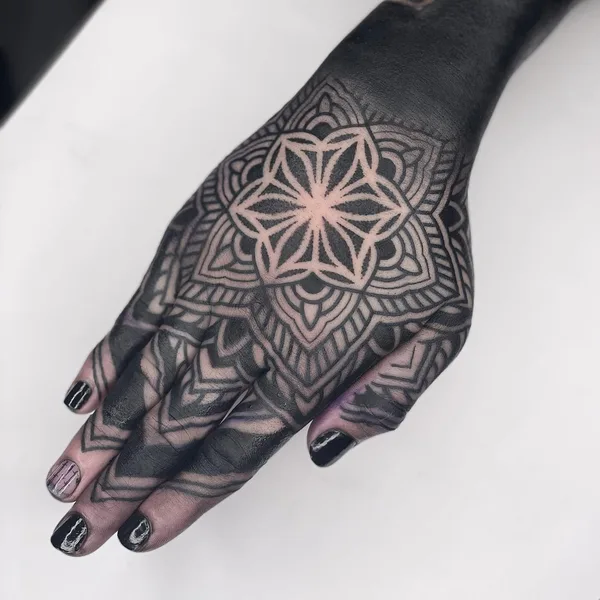 Ornamental tattoo by Suttoos in Dublin