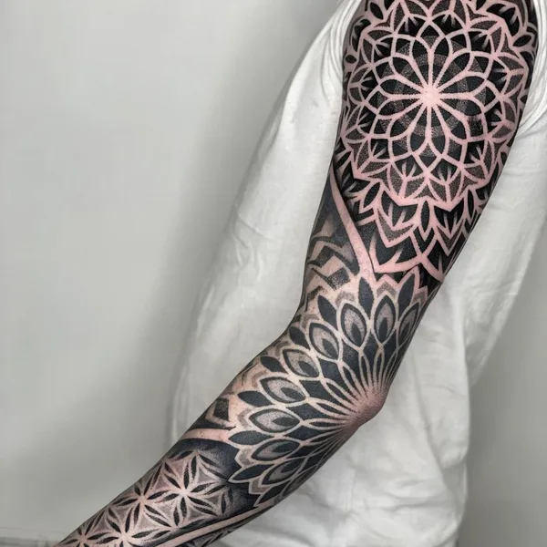 Ornamental tattoo by Suttoos in Dublin