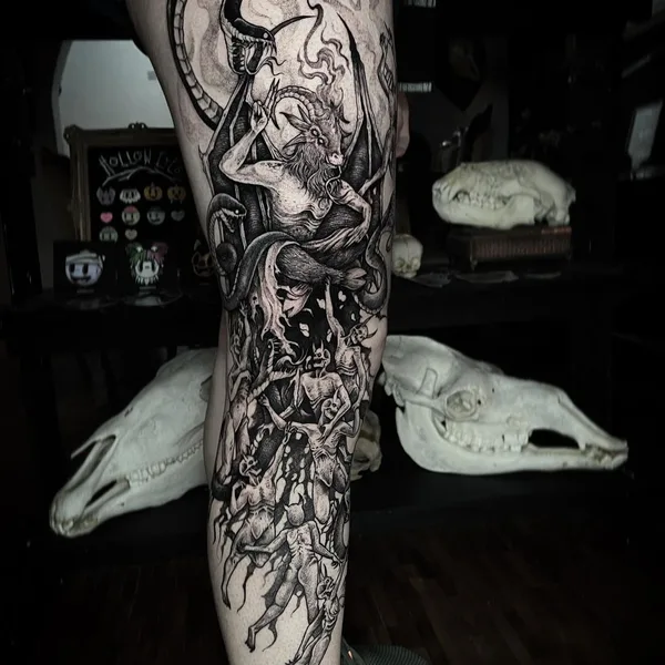 engraving tattoo by Trockz in México