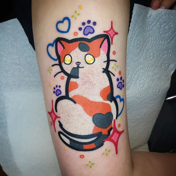 Illustrative tattoo by Maddy in Charlotte