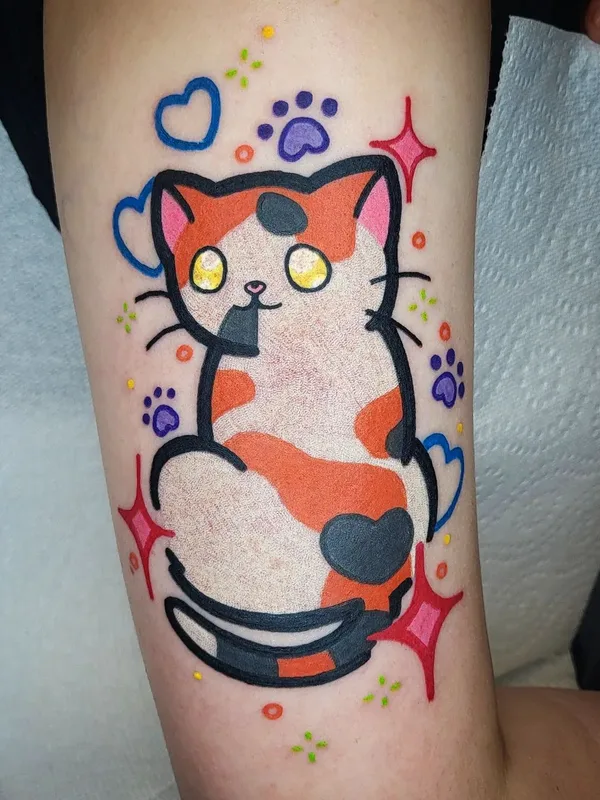 color cartoon tatuaje en forearm #57851 | Tatuador Maddy