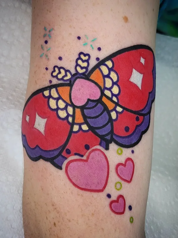 color new school tatuaje en forearm #57849 | Tatuador Maddy