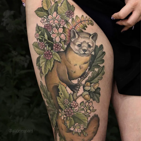 Авторская tattoo by Алиса Леопард in Москва