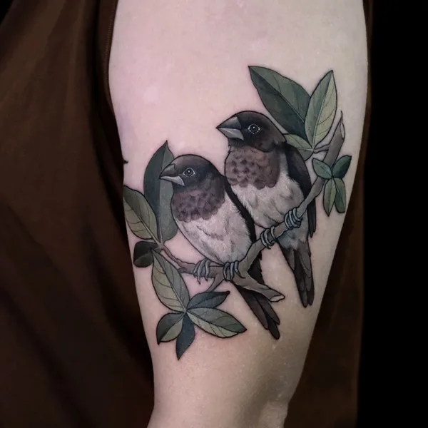 Авторская tattoo by Алиса Леопард in Москва