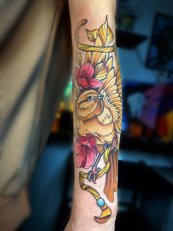 color neo traditional tattoo on forearm #42610 | Tattoo Artist Захаров Сергей
