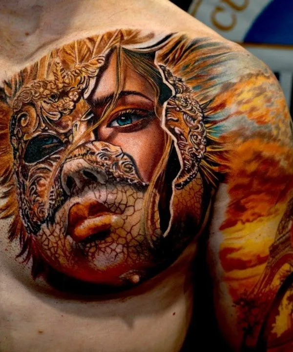 color realism Tatuaggio su chest #42620 | Tatuatore Victor Garcia