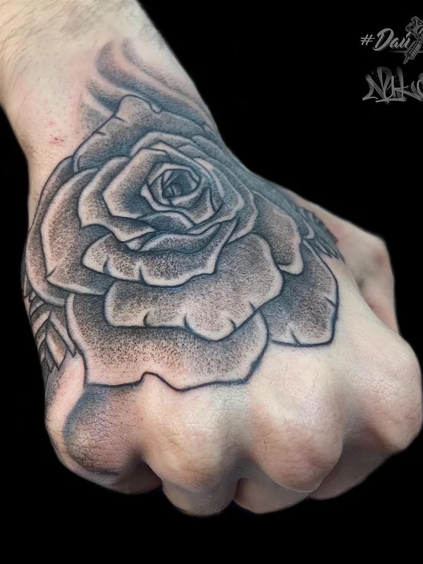 black and grey black and grey татуировка на hand #59335 | Тату мастер Андрей Конин