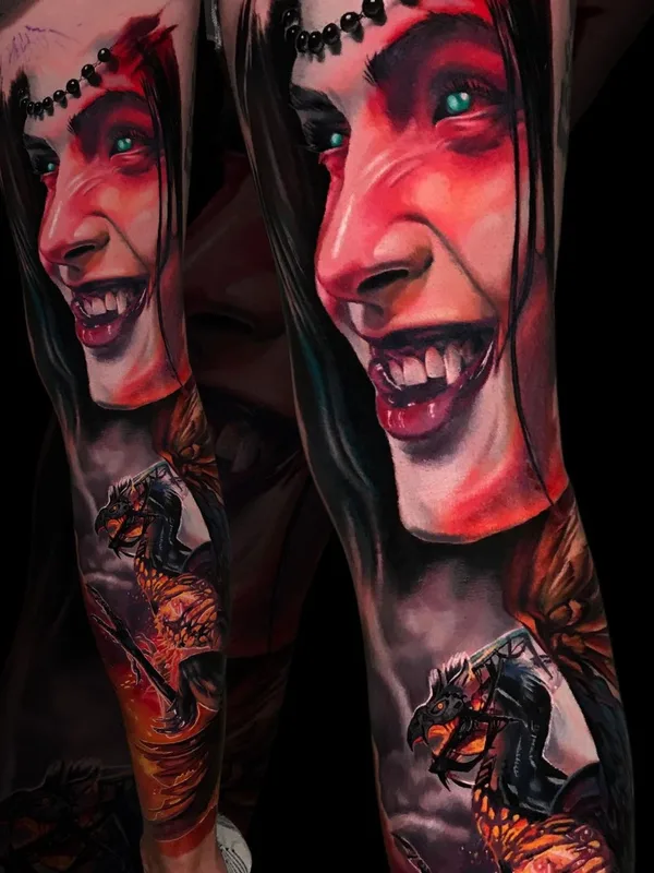 color realism Tatuaggio su full sleeve #59350 | Tatuatore Kätlin Malm