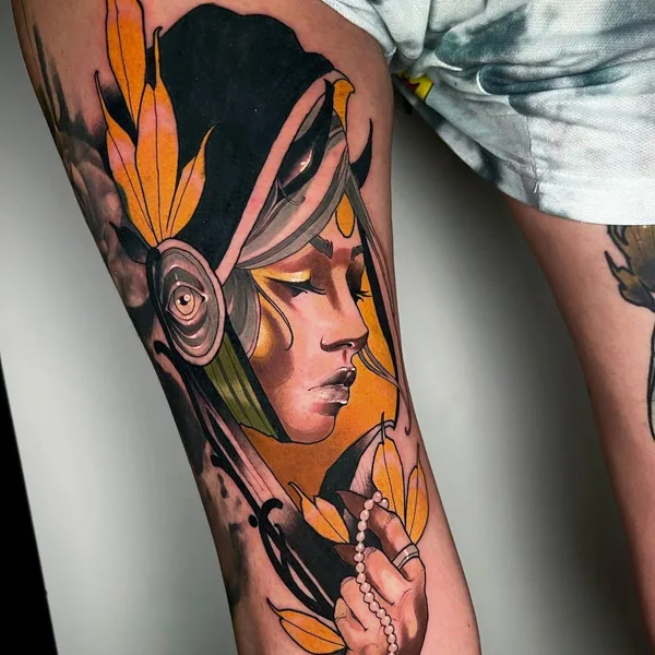 Neo Traditional tattoo by Jon Coimbra in Concord