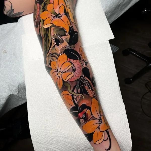 Neo Traditional tattoo by Jon Coimbra in Concord