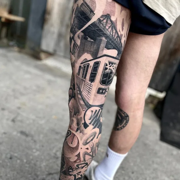 Calligraphy tattoo by Dustin | DESUR in Hamburg