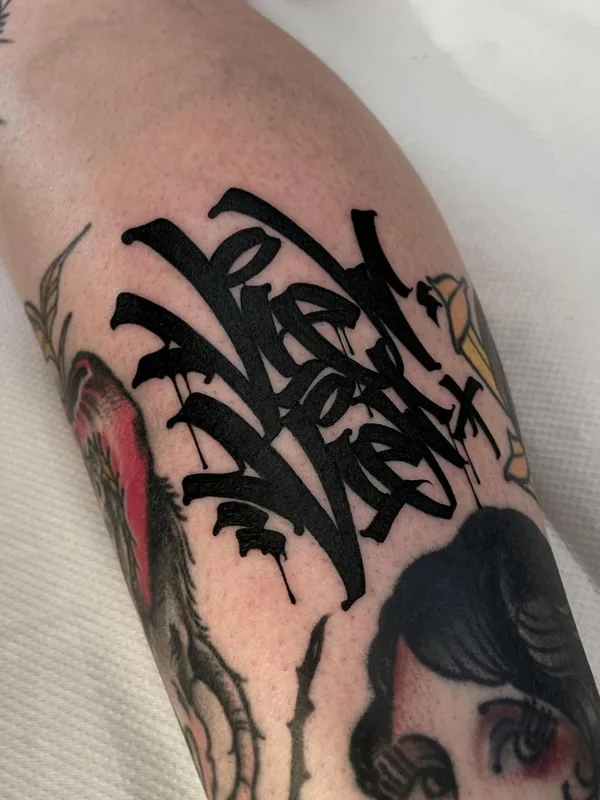 black blackwork Tatuagem em forearm #59369 | Tatuador Dustin | DESUR