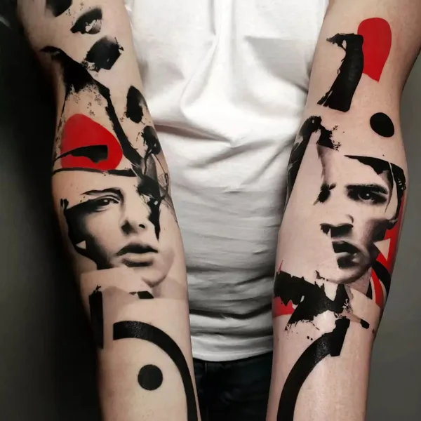 Трэш Полька tattoo by Stefano Galati in Voghera
