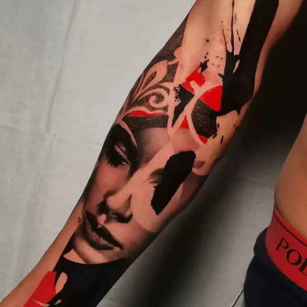 Трэш Полька tattoo by Stefano Galati in Voghera