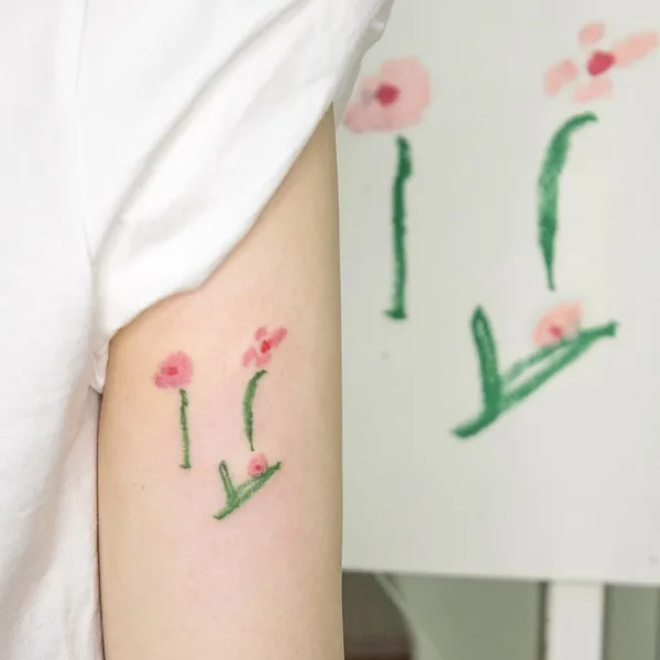 Illustrative tattoo by @dareumtattoo in Seoul