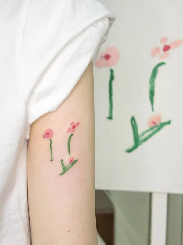 color watercolor Tatuaggio su forearm #74143 | Tatuatore @dareumtattoo