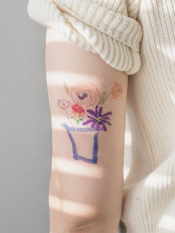 color sketch Tatuaggio su forearm #74150 | Tatuatore @dareumtattoo