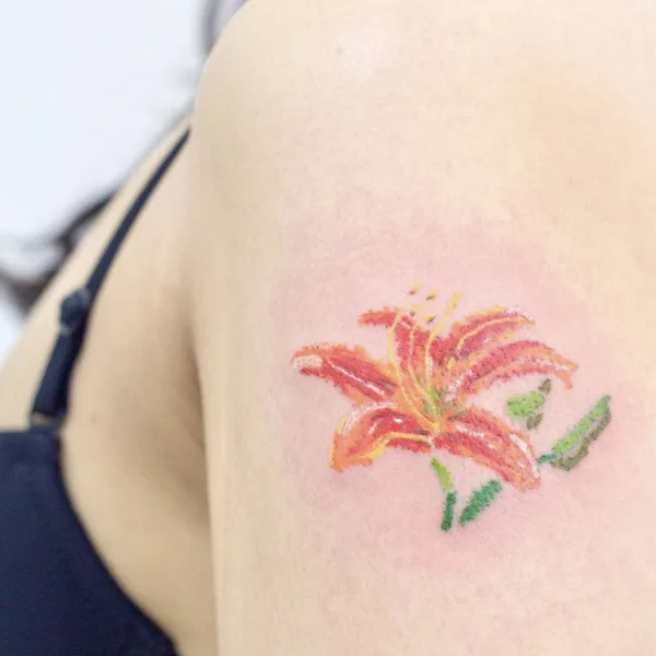 Illustrative tattoo by @dareumtattoo in Seoul