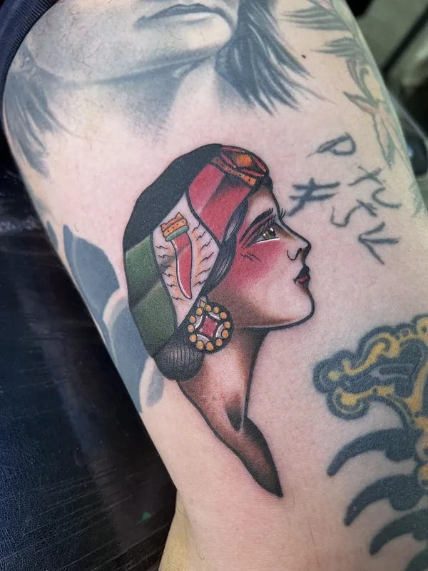 female color neo traditional tattoo on forearm #74168 | Tattoo Artist Massimiliano Pennella / @PennyBoy