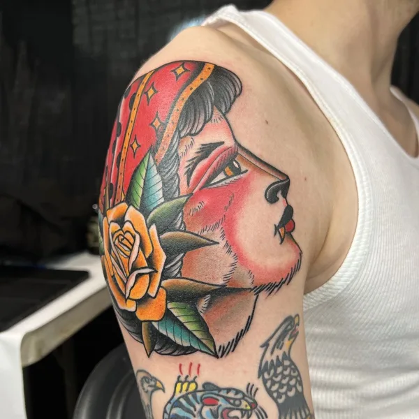 Traditional tattoo by Massimiliano Pennella / @PennyBoy in Milano