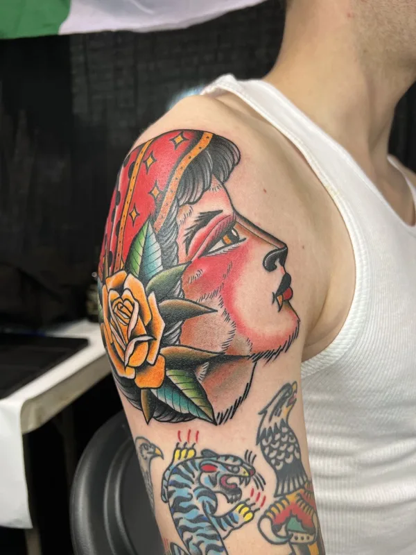 male color neo traditional tattoo on shoulder #74169 | Tattoo Artist Massimiliano Pennella / @PennyBoy