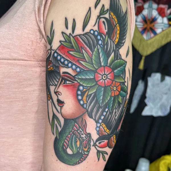 Traditional tattoo by Massimiliano Pennella / @PennyBoy in Milano