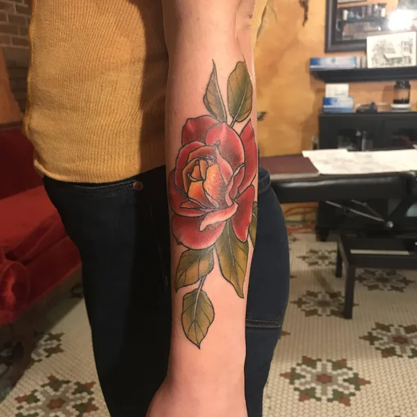 Ornamental tattoo by Tara Morgan in Groton