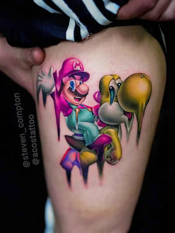 Author's Style tattoo by Steven Compton in Houston