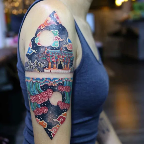 Традиционная tattoo by Pitta in Seoul