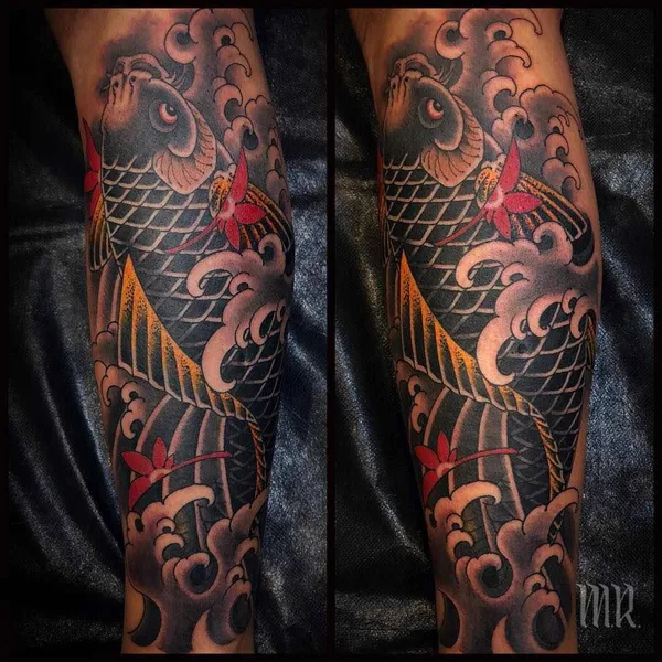 Traditional tattoo by Mike Rubendall