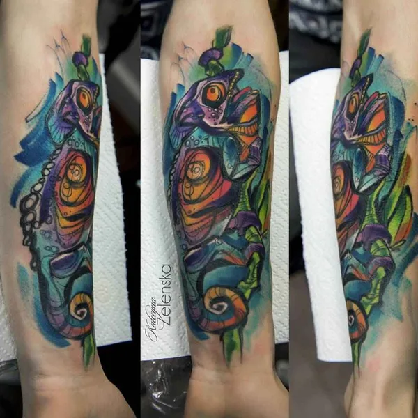 Author's Style tattoo by Kateryna Zelenska