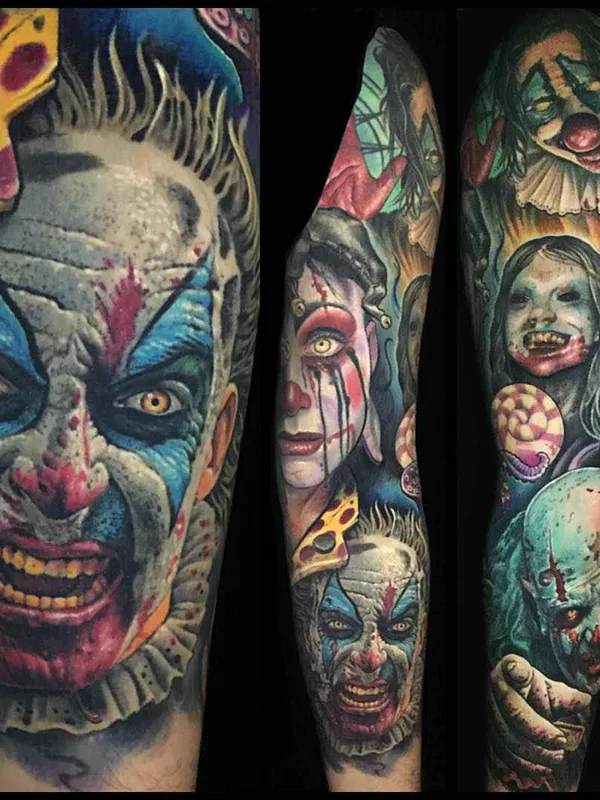 color realism татуировка на full sleeve #16833 | Тату мастер Julian Corpsepainter Siebert