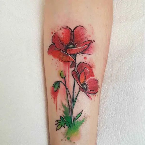 Abstract tattoo by Josie Sexton
