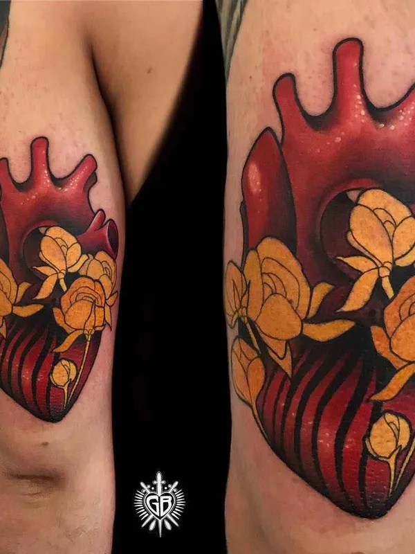 color illustrative tatouage sur upper arm #17492 | Artiste tatoueur Giulia Bongiovanni