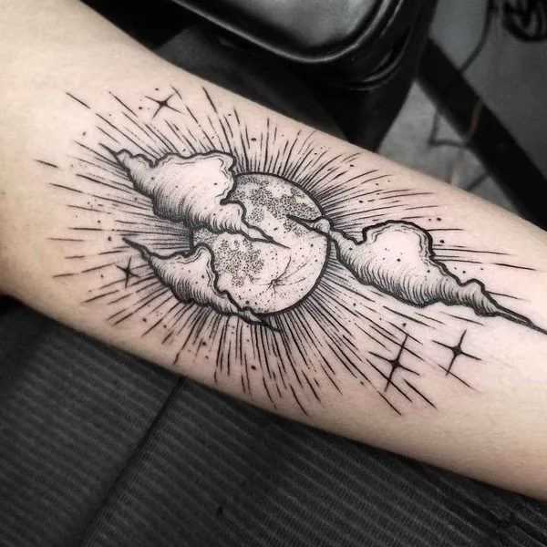 Abstract tattoo by Thomas Eckeard in Arcadia