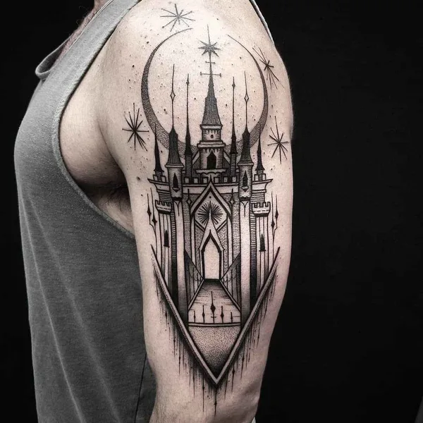 Abstract tattoo by Thomas Eckeard in Arcadia