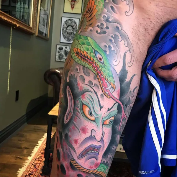 Традиционная tattoo by Johan Svahn in Malmö