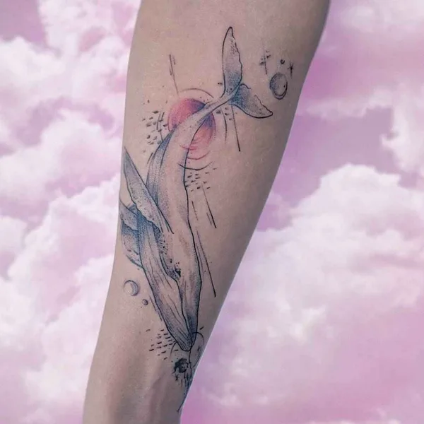 Watercolor tattoo by Ника Столяровская in Севастополь