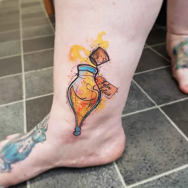 Abstract tattoo by Josie Sexton