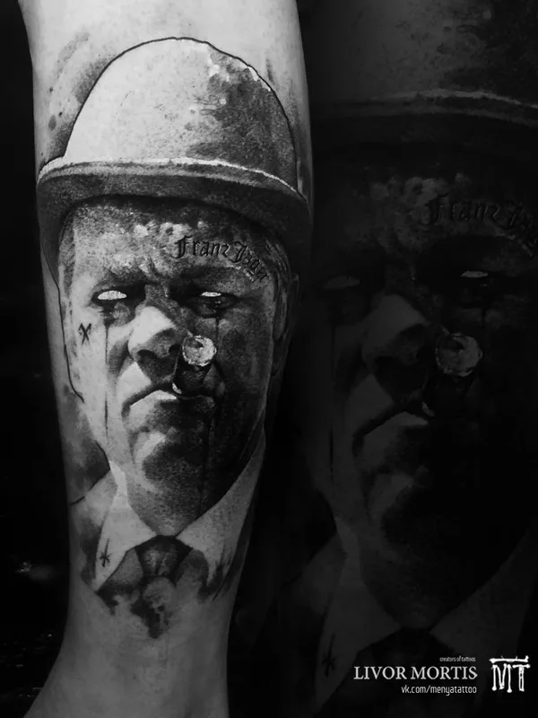 black and grey black and grey tattoo on forearm #27606 | Tattoo Artist Андрей Меня