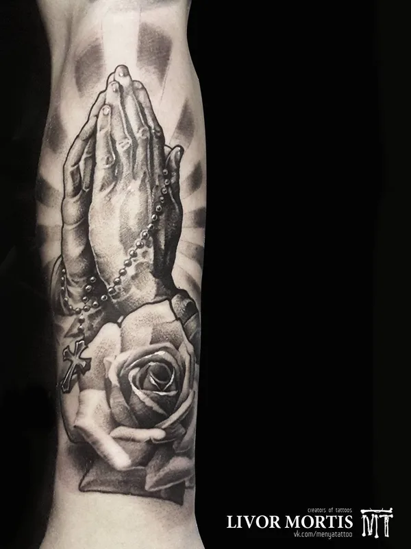 black and grey realism tattoo on forearm #27603 | Tattoo Artist Андрей Меня