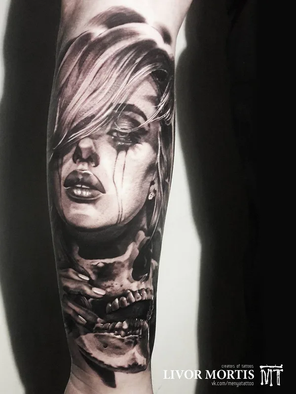 black and grey realism tattoo on forearm #27612 | Tattoo Artist Андрей Меня